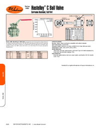 Thumbnail of document Data Sheet - HBV Hastelloy C Ball Valve